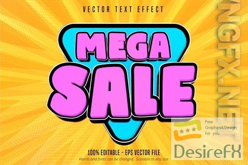 Mega Sale - Editable Text Effect, Font Style