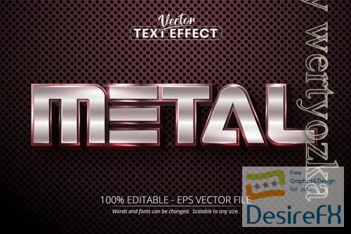 Metal - Editable Text Effect, Font Style
