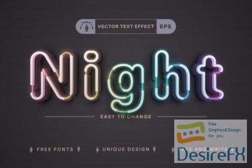 Night Club - Editable Text Effect - 10975817