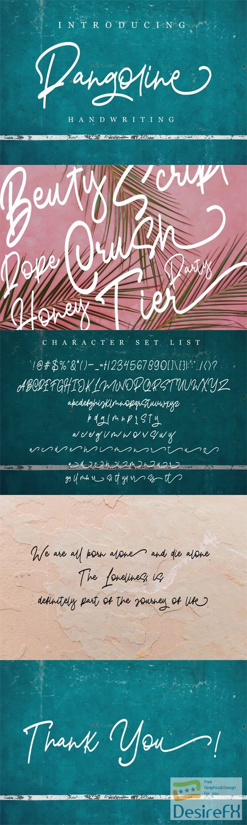 Pangoline - Handwriting Script Font