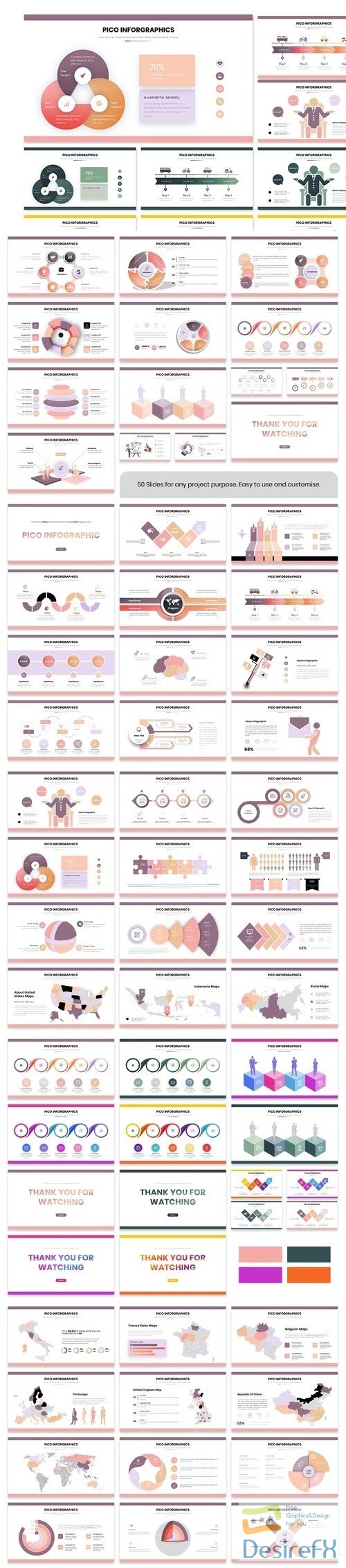 Pico Infographic Presentation Powerpoint Template