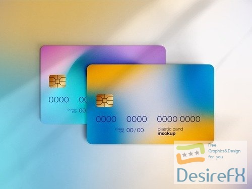 Plastic Card Mockup or Debit Card 537633663 PSDT