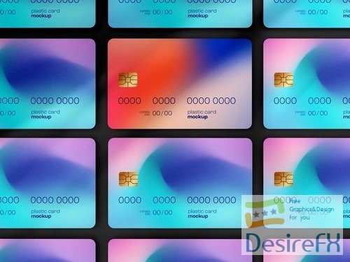 Plastic Card Mockup or Debit Card 537633665 PSDT