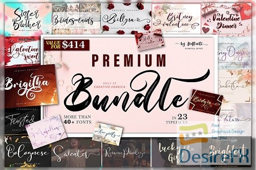 Premium Fonts Bundle - 23 Premium Fonts
