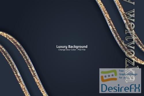 PSD abstract black and gold luxury background