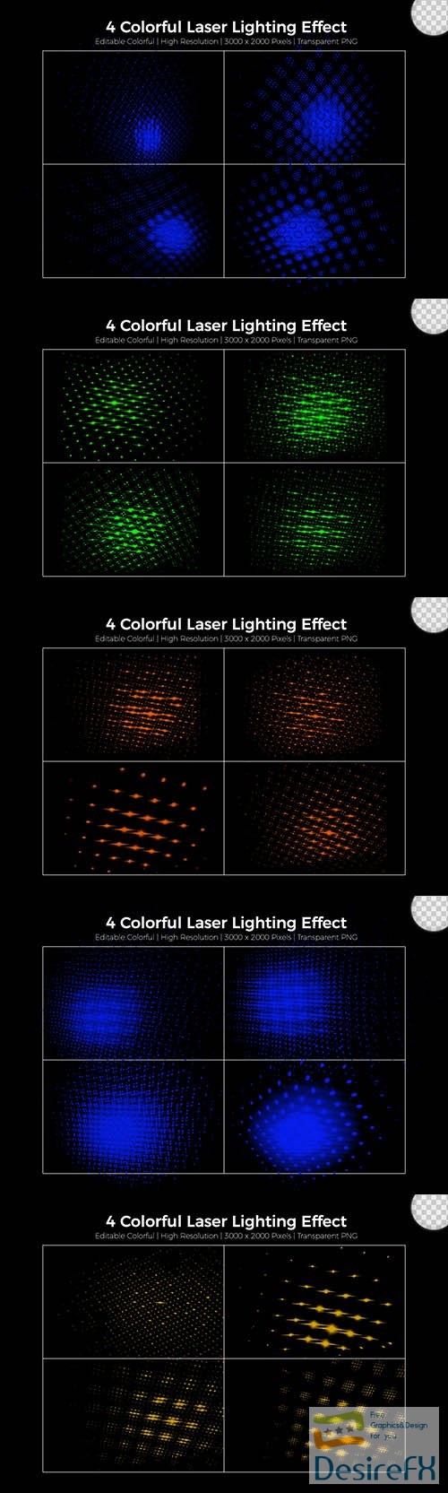 PSD realistic laser lighting effect