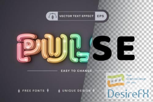 Pulsating ble Editable Text Effect - 10975141