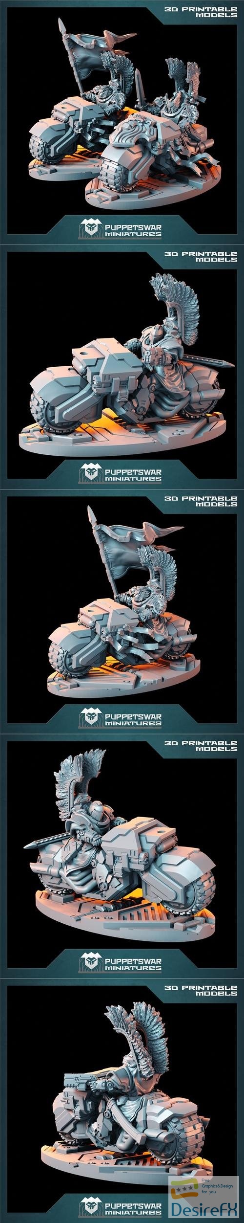 Puppetswar Miniatures - Knight Prime Raiders – 3D Print