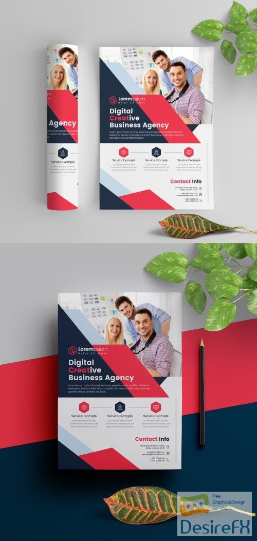 Red Corporate Flyer Template Premium Vector Layout 521501870 AIT