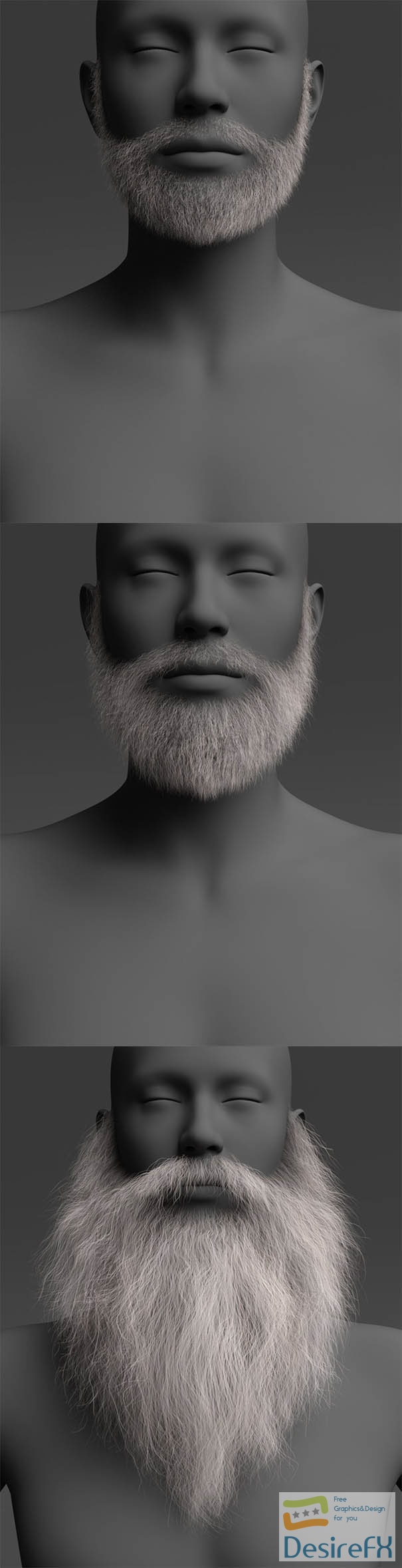 Santa Claus Beard for Genesis 9