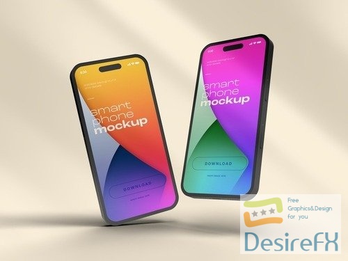 Smart Phone Mockup Design with Editable Background 535891757 PSDT