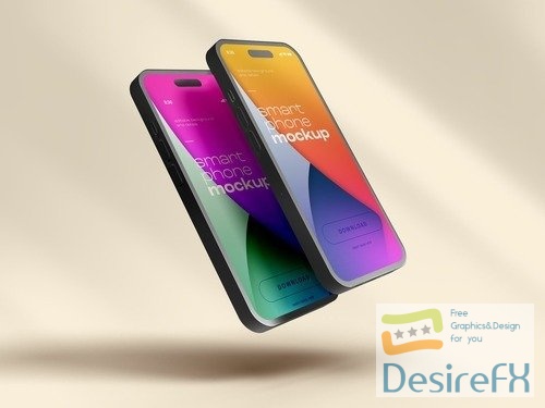 Smart Phone Mockup Design with Editable Background 535891760 PSDT