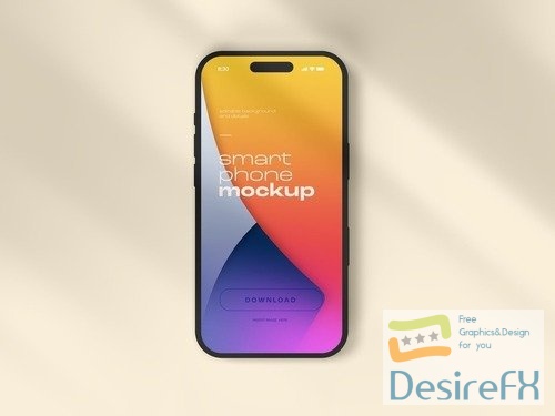 Smart Phone Mockup Design with Editable Background 535891765 PSDT