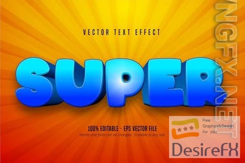 Super editable text effect, font style