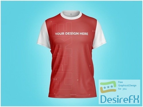 T-Shirt Mockup Front View 538215573 PSDT