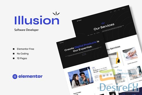 ThemeForest - Illusion - Software Developer Elementor Template Kits/41973314