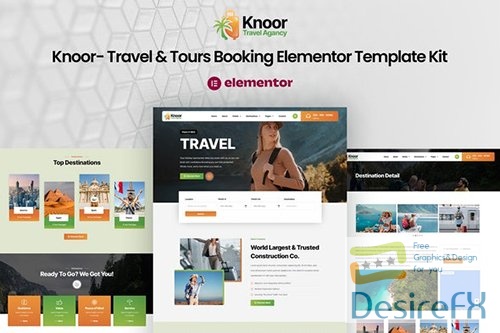 ThemeForest - Knoor - Travel & Tours Booking Elementor Template Kit/41992416
