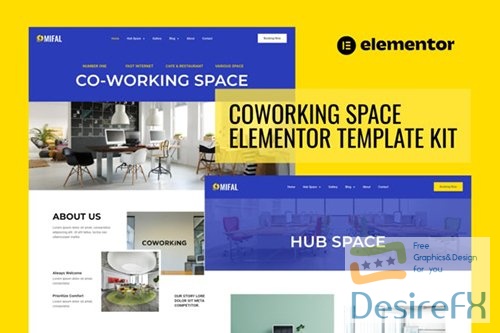 ThemeForest - Mifal - Coworking Space Elementor Template Kit/41937402
