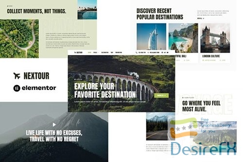 ThemeForest - Nextour - Tour Guide & Travel Agency Elementor Template Kit/41998537
