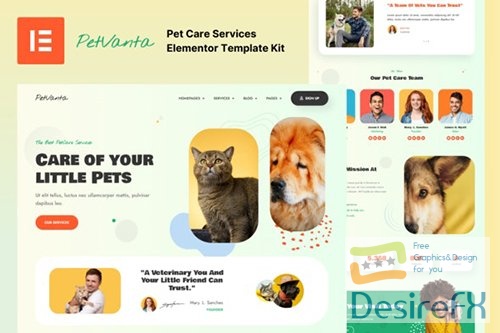 ThemeForest - Petvanta - Pet Care Services Elementor Template Kit/41884086