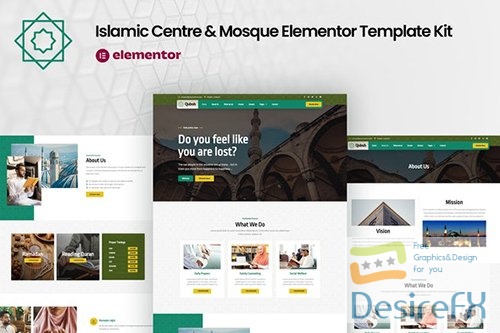 ThemeForest - Qubsh - Islamic Centre & Mosque Elementor Template Kit/41899915