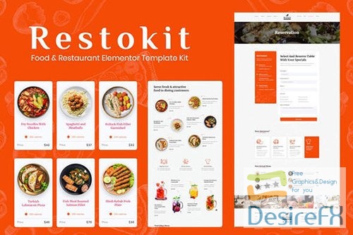 ThemeForest - Restokit - Food & Restaurant Elementor Template Kit/41936067