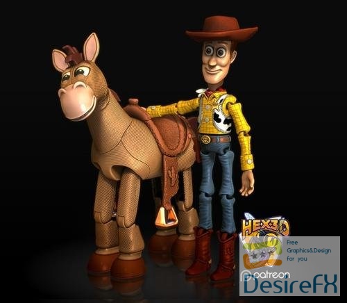 Toy Story - Bullseye (Articulated) – 3D Print