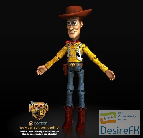 Toy Story - Woody (Articulated) – 3D Print