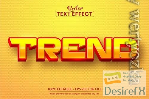 Trend - editable text effect, font style