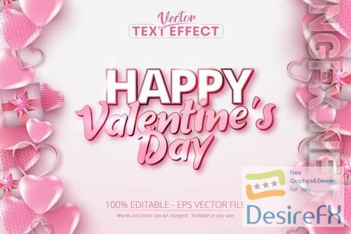 Valentine's Day - Editable Text Effect, Font Style vol 1
