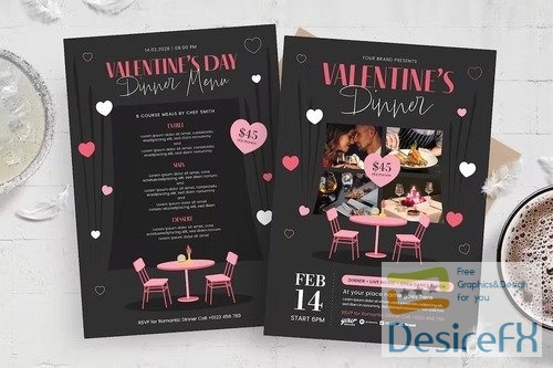Valentine's Day Flyer & Menu Template ZSUT2TF