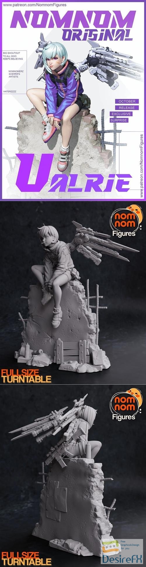 Valrie - NomNom Figures – 3D Print