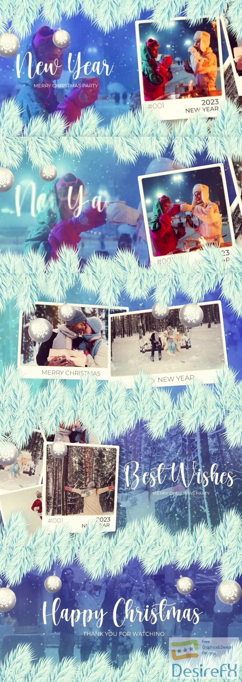 Videohive Christmas Photo Slideshow Happy New Year Opener 41899170