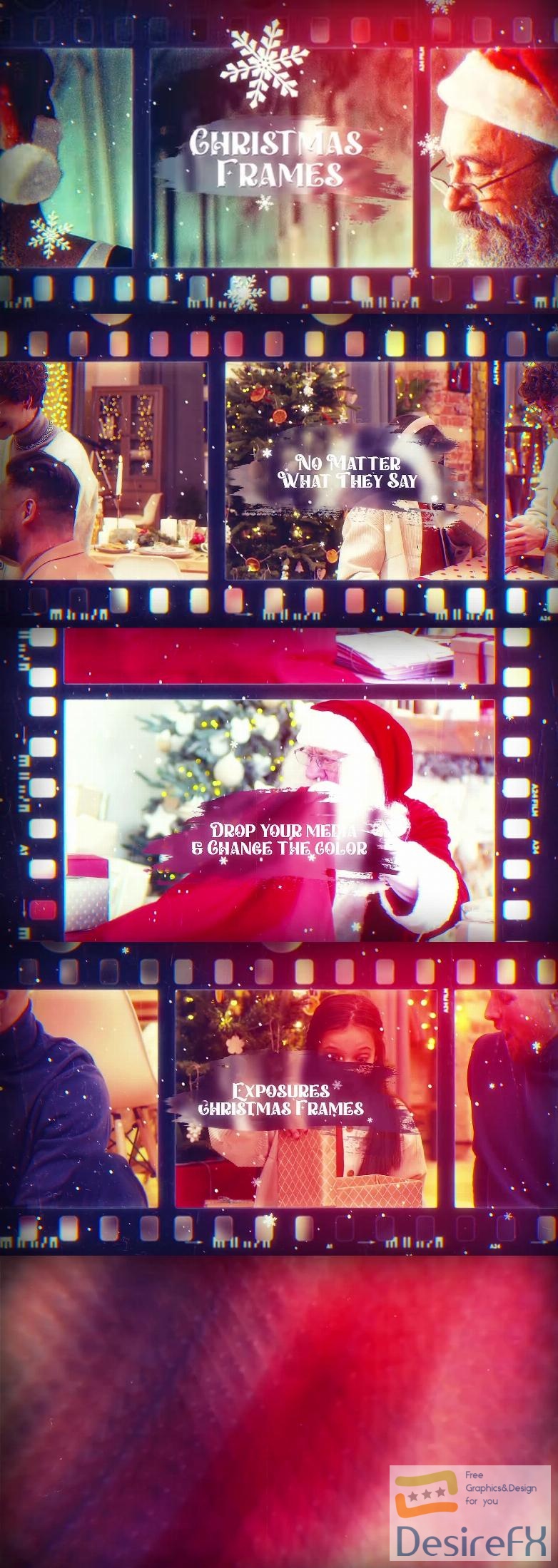 Videohive - Exposures Film Frames Christmas Slideshow - 42231711