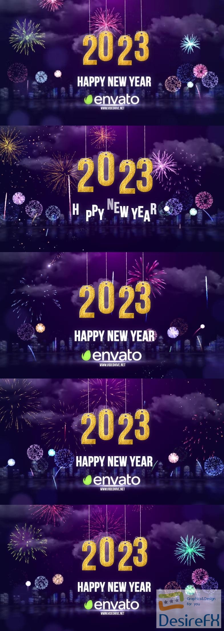 Videohive Happy New Year Wishes 2023 42463285