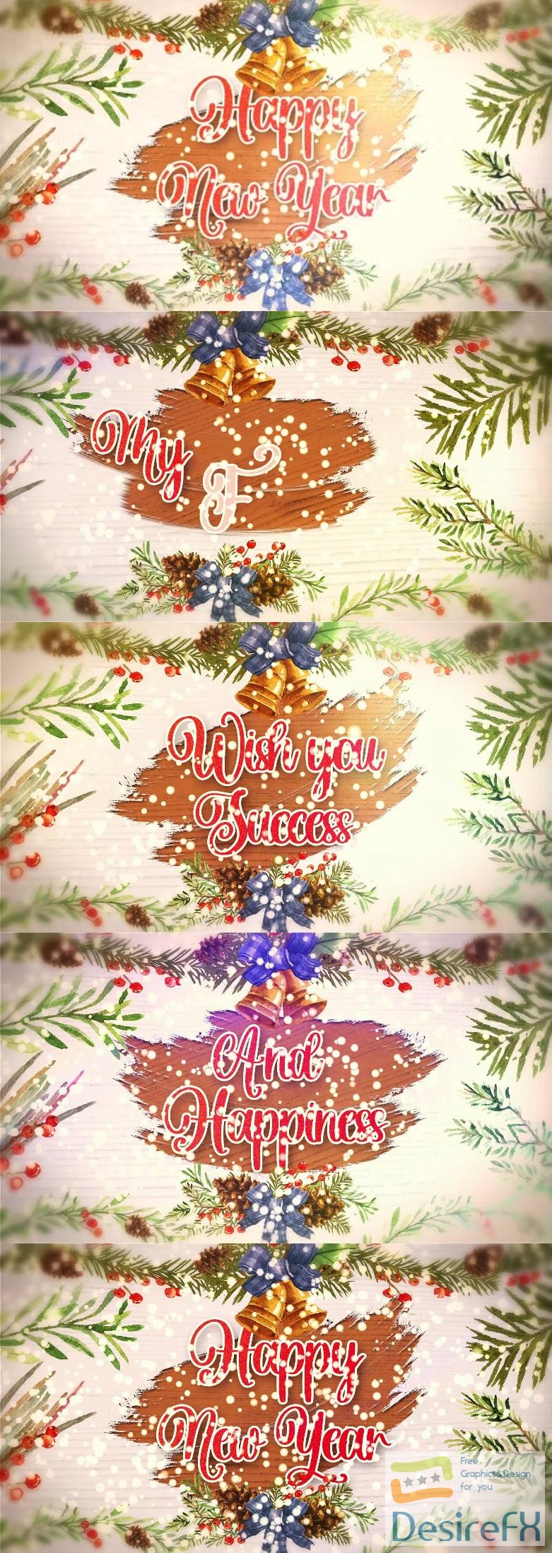 Videohive New Year Wishes Titles 42357354
