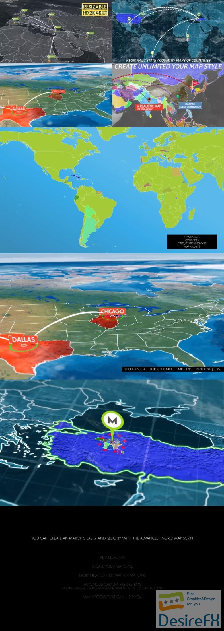 Videohive World Map Connetction Kit 11602298