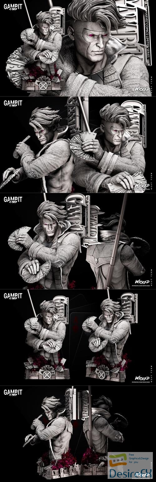 Wicked - Gambit Bust – 3D Print