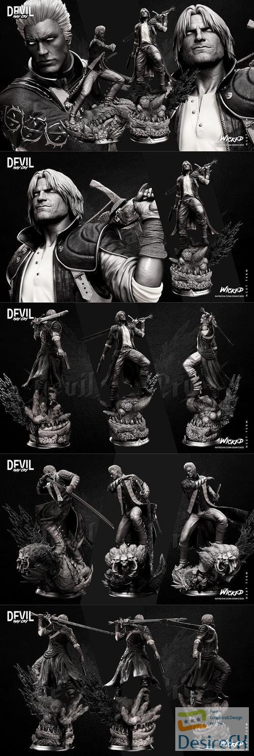 Wicked - Vergil Statue Devil May Cry – 3D Print
