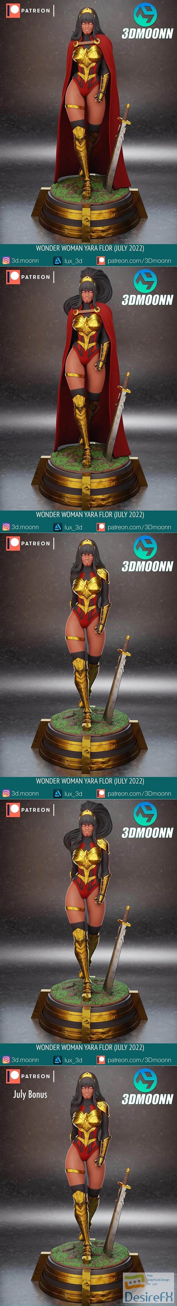 Wonder Woman Yara Flor 3Dmoonn 3D Print