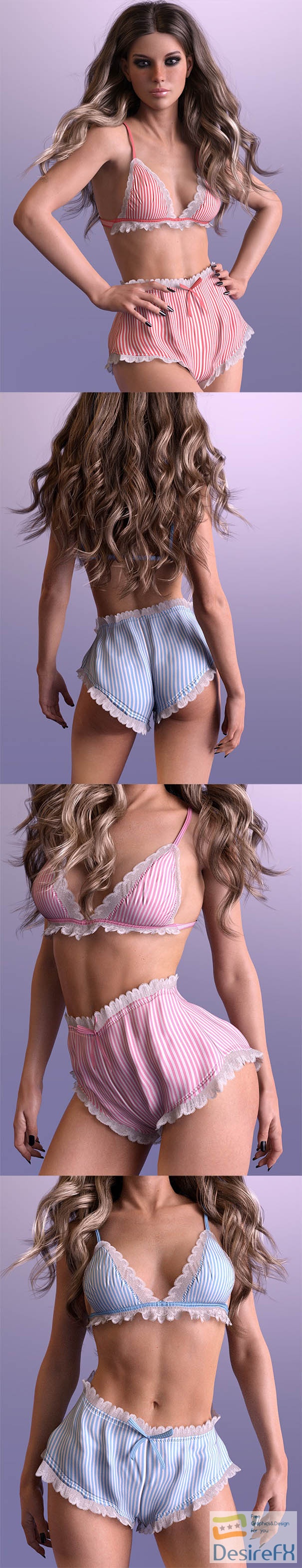 X Fashion Night Suit for Genesis 8 and 8.1 Females