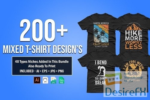 200+ Mixed Editable T-shirt Designs - 6070228