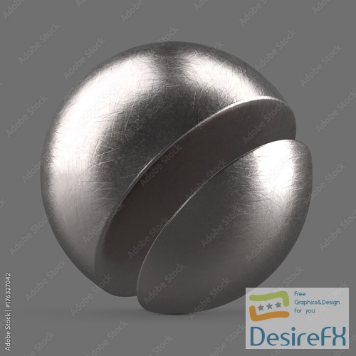 Adobestock - Silver scratched aluminum 176327042