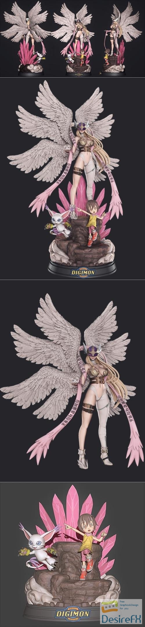 Angewomon - Digimon – 3D Print
