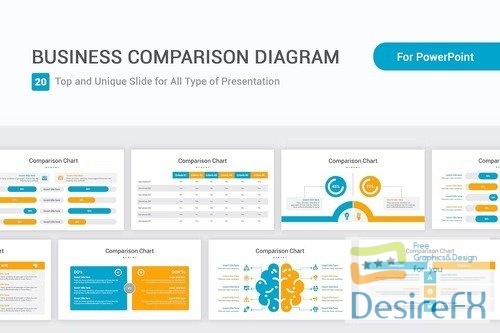 Business Comparison diagram PowerPoint Template RYDCJAU