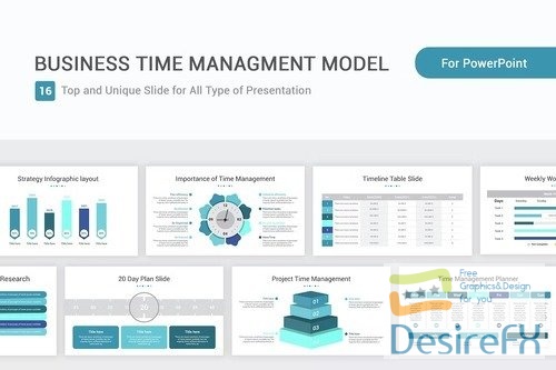Business Time management Model PowerPoint Template AQ8BTNG