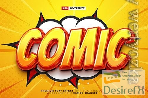 Comic Hero 3D Text Effect