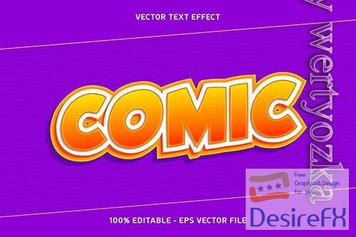 Comic Text Vector Effect