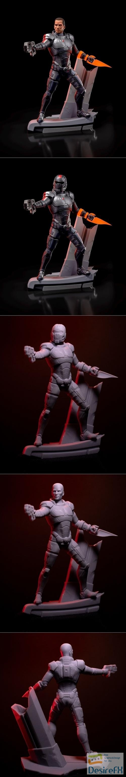 Commander Shepard – 3D Print