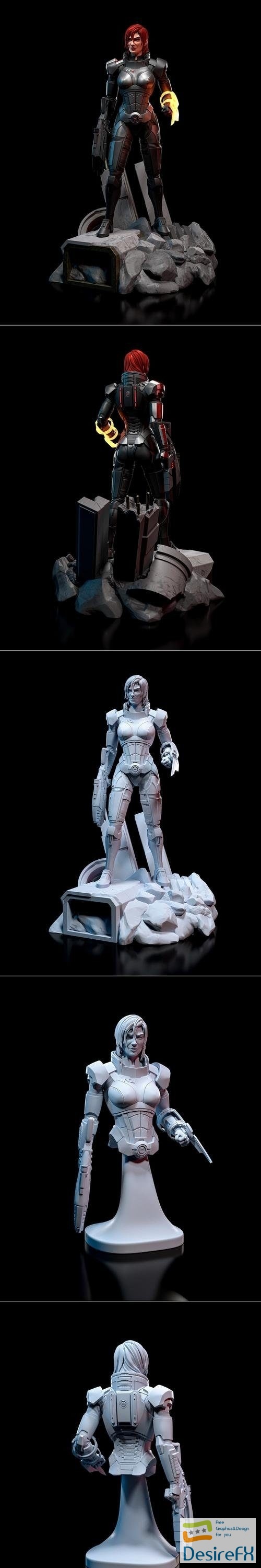 Commander Shepard Female – 3D Print